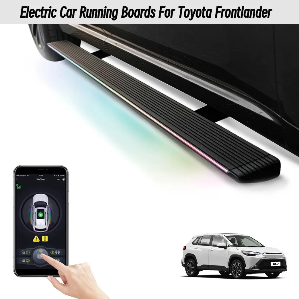 

For Toyota Frontlander Running Boards Electric Retractable with LED Lights Automatic Side Steps Car Accessories
