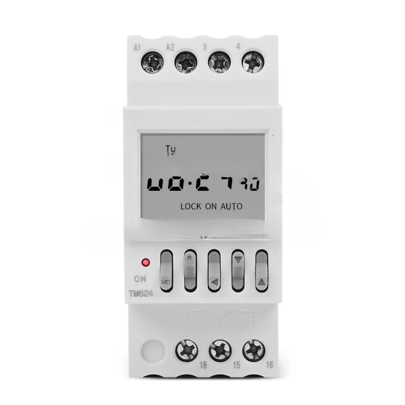 TM624 power supply time-controlled switch intelligent switch timer 40 groups time-controlled bell , guide rail installation 220V