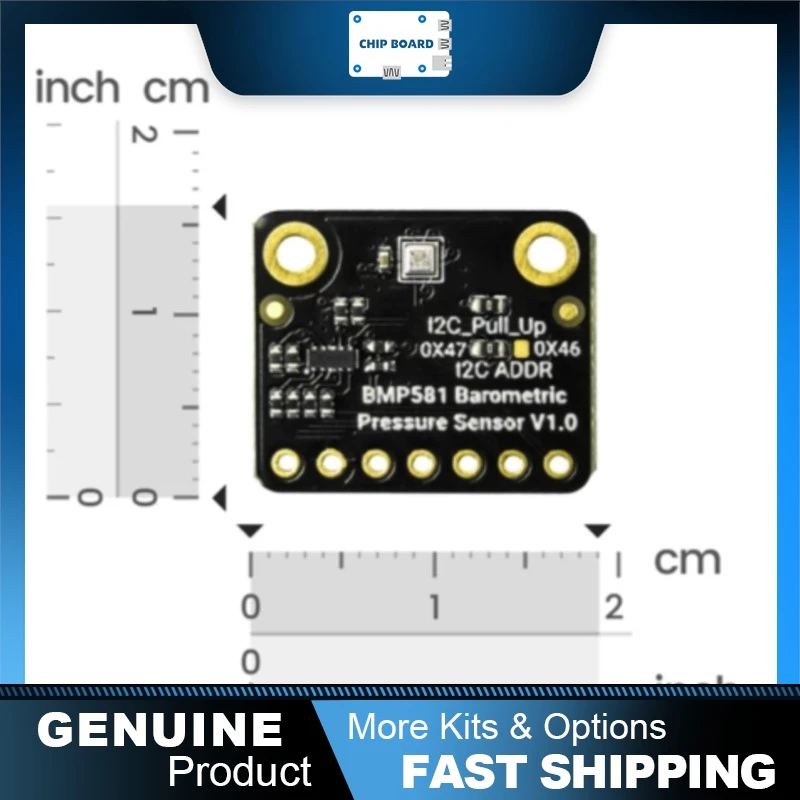 

DFRobot Fermion BMP581 Barometric Pressure Sensor, Bosch BMP581 Chip, ±0.3hPa Accuracy, 3.3V I2C SPI I3C Interface