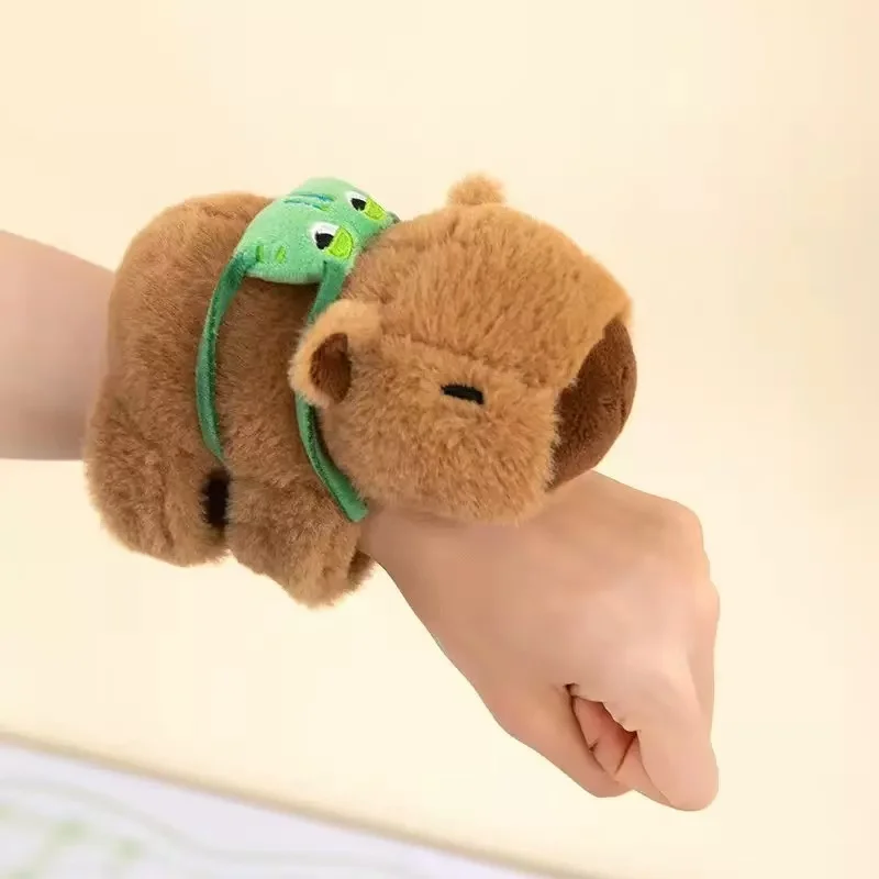 Kawaii الحيوان الباندا كابيبارا الثعلب معصمه أفخم ألعاب الدمى لينة المعصم الفرقة هدايا عيد الميلاد