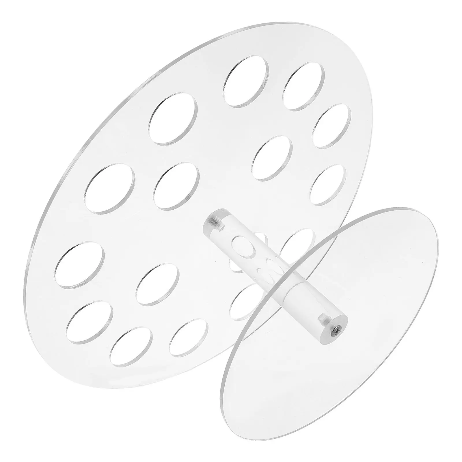16 Holes Acrylic Ice Cream Display Rack Clear Cone Holder Stand for Buffet Wedding Party Dessert Popcorn Sushi Roll Stand