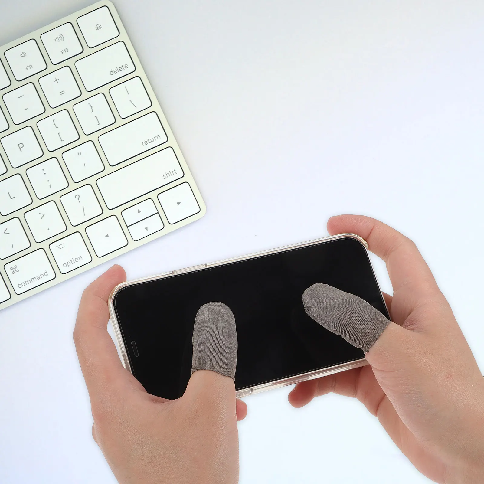 

10pcs Anti-Sweat Finger Sleeves For Gaming Lightweight Thumb Covers Non-Slip Grip Mobile Game Finger Protectors Touchscreen