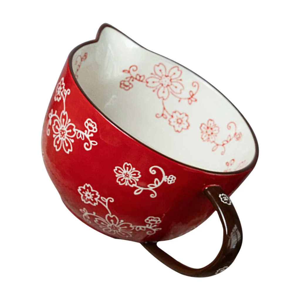 

1Pcs High Quality Ceramic Mixing Bowl Mixing Food Serving Kitchen Non-Slip Practical Multi Use Bowl