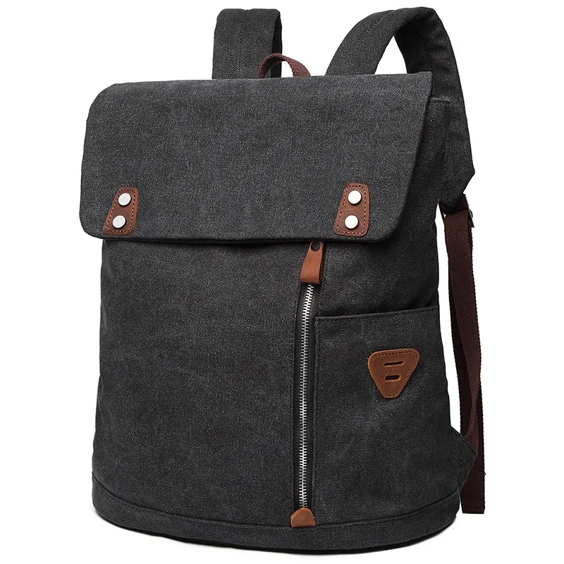 

Новый рюкзак, холщовый рюкзак для компьютера, мужской ретро-рюкзак большой емкости, 36-55 л, износостойкая и уменьшающая нагрузку школьная сумка