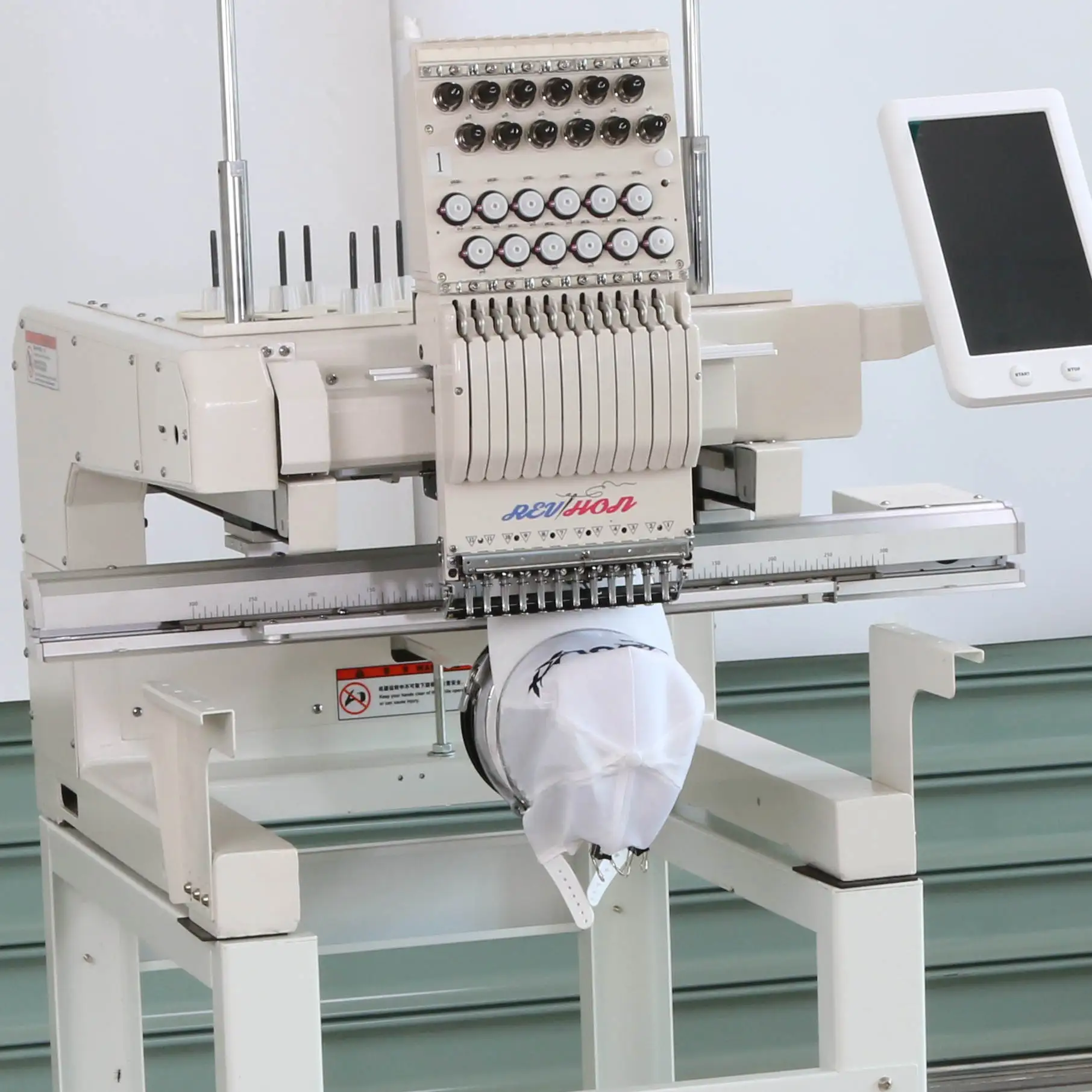 Computer Single Head 12 Needle Embroidery Industrial Sewing Machinery