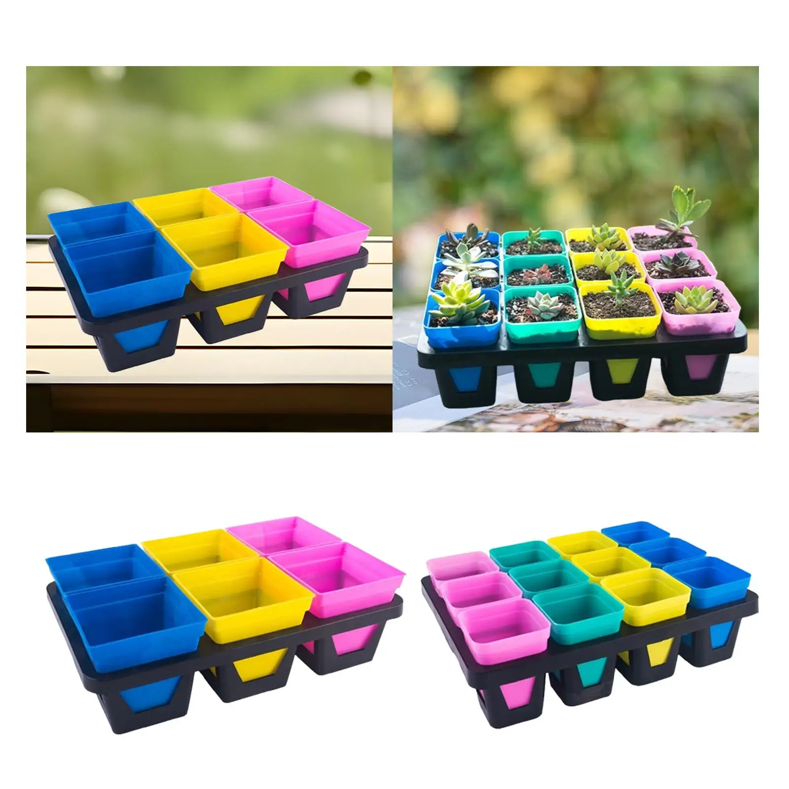 

Поднос для детских горшков, транспортировочный, удобный, для использования в помещении, на открытом воздухе, износостойкий, легкий, прочный, многоразовый, маленькая подставка для горшков для рассады