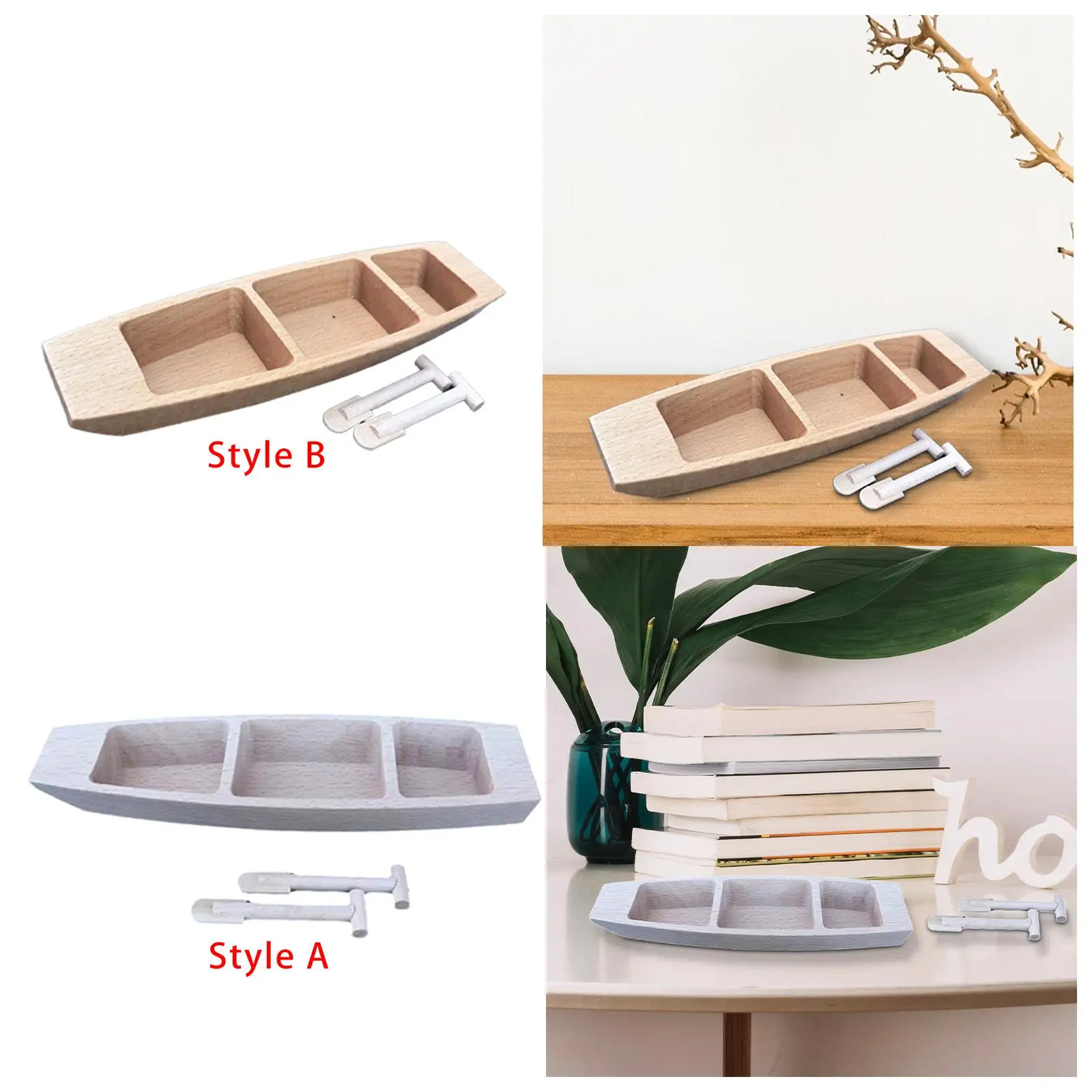 Wooden Fishing Boat Model Marine Crafts for Bedroom Living Room DIY Projects
