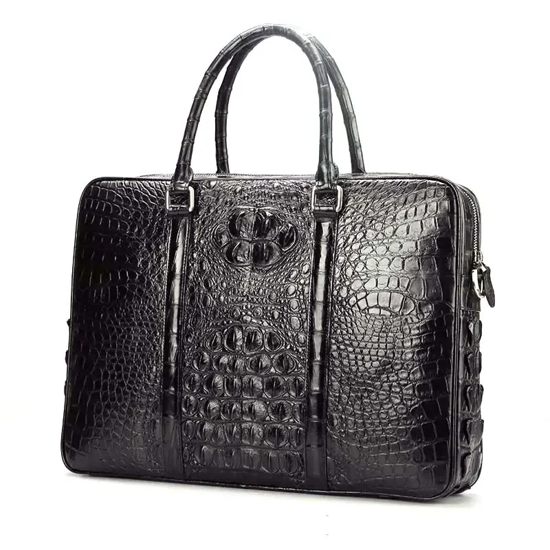 

lukani Crocodile men handbag Crocodile handbag One shoulder crossbody bag Business briefcase men computer bag tide