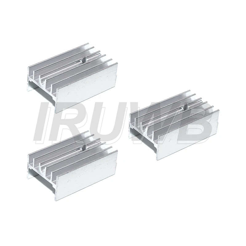 10pcs Aluminum Heatsink Radiator 15*10*25mm Transistor TO-220 For Transistors TO220 white