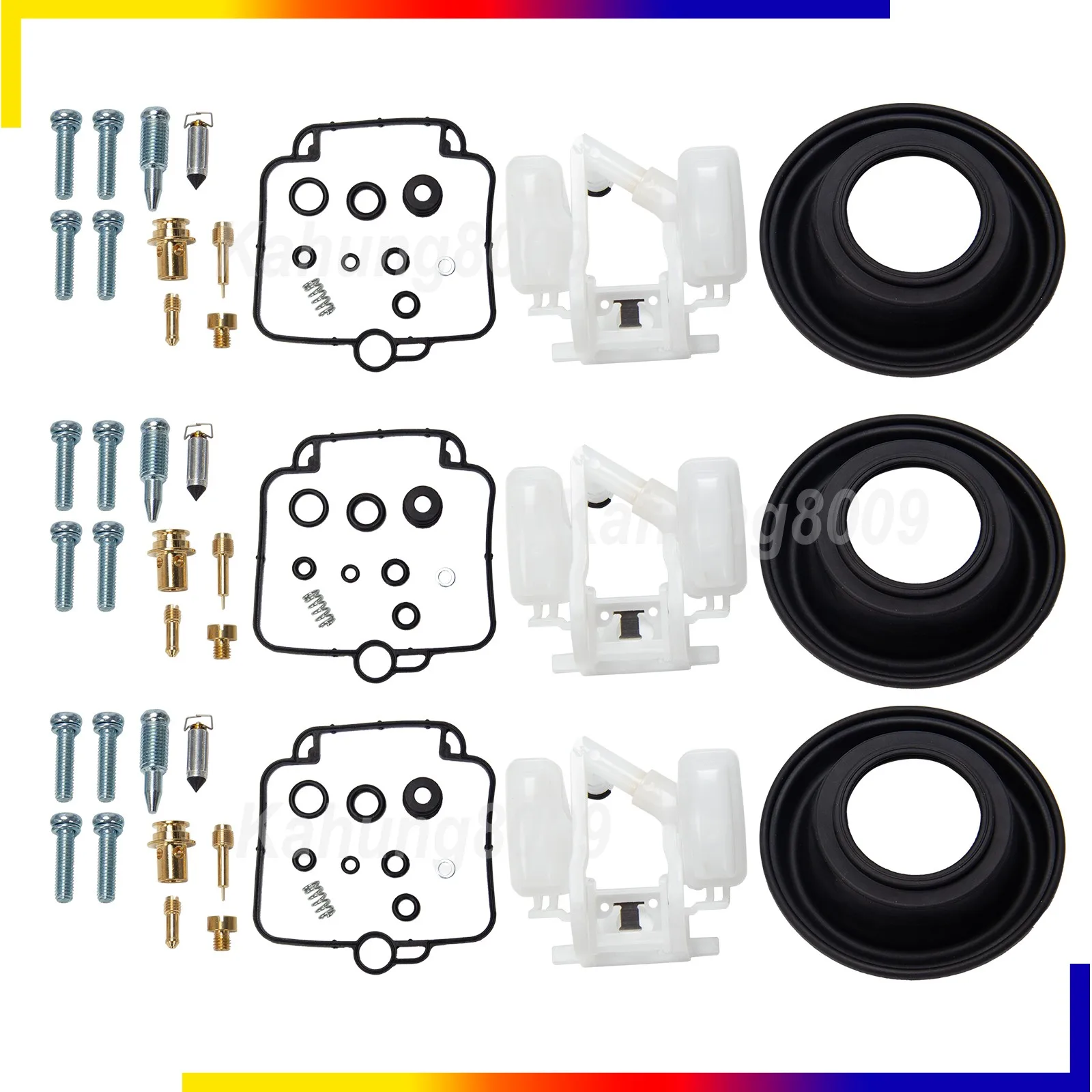 

3 x Carburetor repair Rebuild Kit For Triumph Thunderbird Sport 1998-2004 Keihin