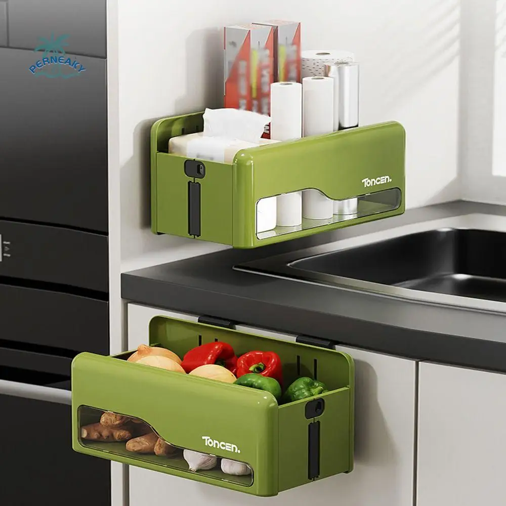 

Creative Hanging Organizer Punch-free Divisible Dormitory Storage Box Stretchable Wall-mounted Toilet Storage Cabinet