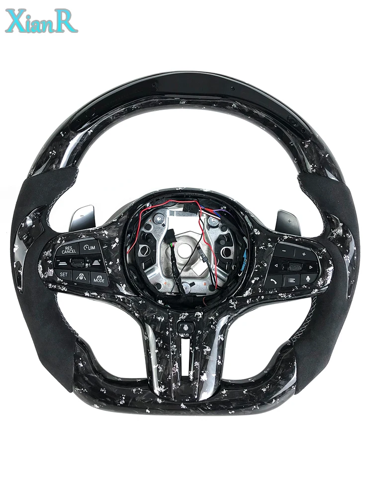 

Индивидуальный руль из кованого карбона с LED-дисплеем для BMW G30 540 G80 M3 X7 G07 G20 330i 328ix