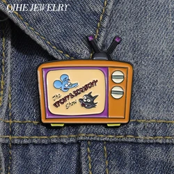 Cartoon Television Brooch Enamel Pin Lapel Clothes Women Kids Backpacks Anime Badge Hat Wholesale Friends Funny Accessories
