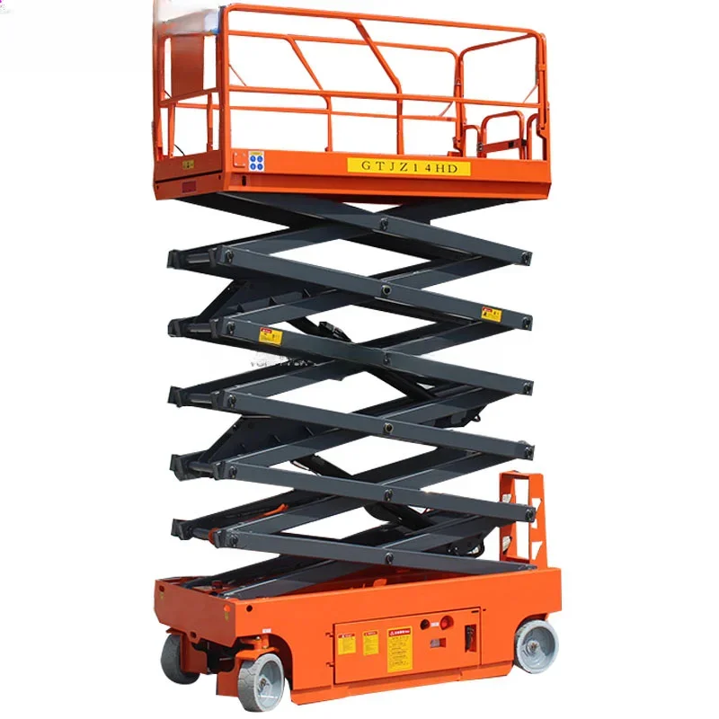 YG China Hydraulic Lifting Equipments 6m Mobile Scissor Lift Table 500kg Load Capacity Aerial Work Lift Platform Machinery Sale