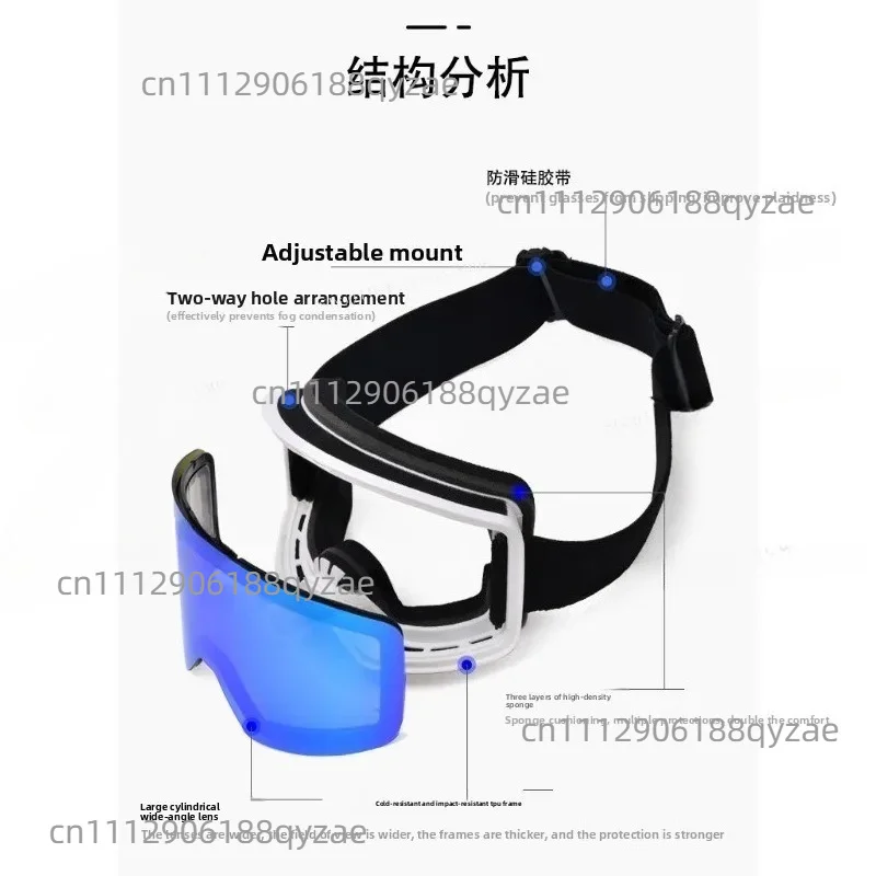 Ski Goggles - Dual-Layer Anti-Fog Sports Eyewear