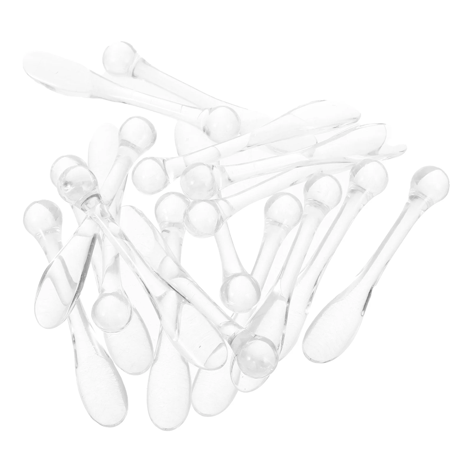 

50pcs Makeup Spatula 78x14mm Mini Spoon Mini Spatula For Cosmetics Reusable Face Cream Tool Skincare Instrument