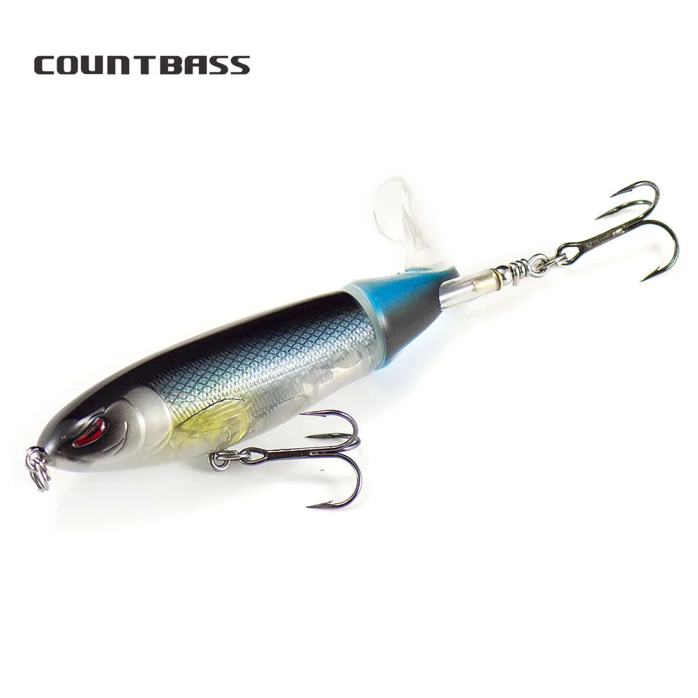 Countbass Plopper señuelo superficie topwater cola giratoria suave