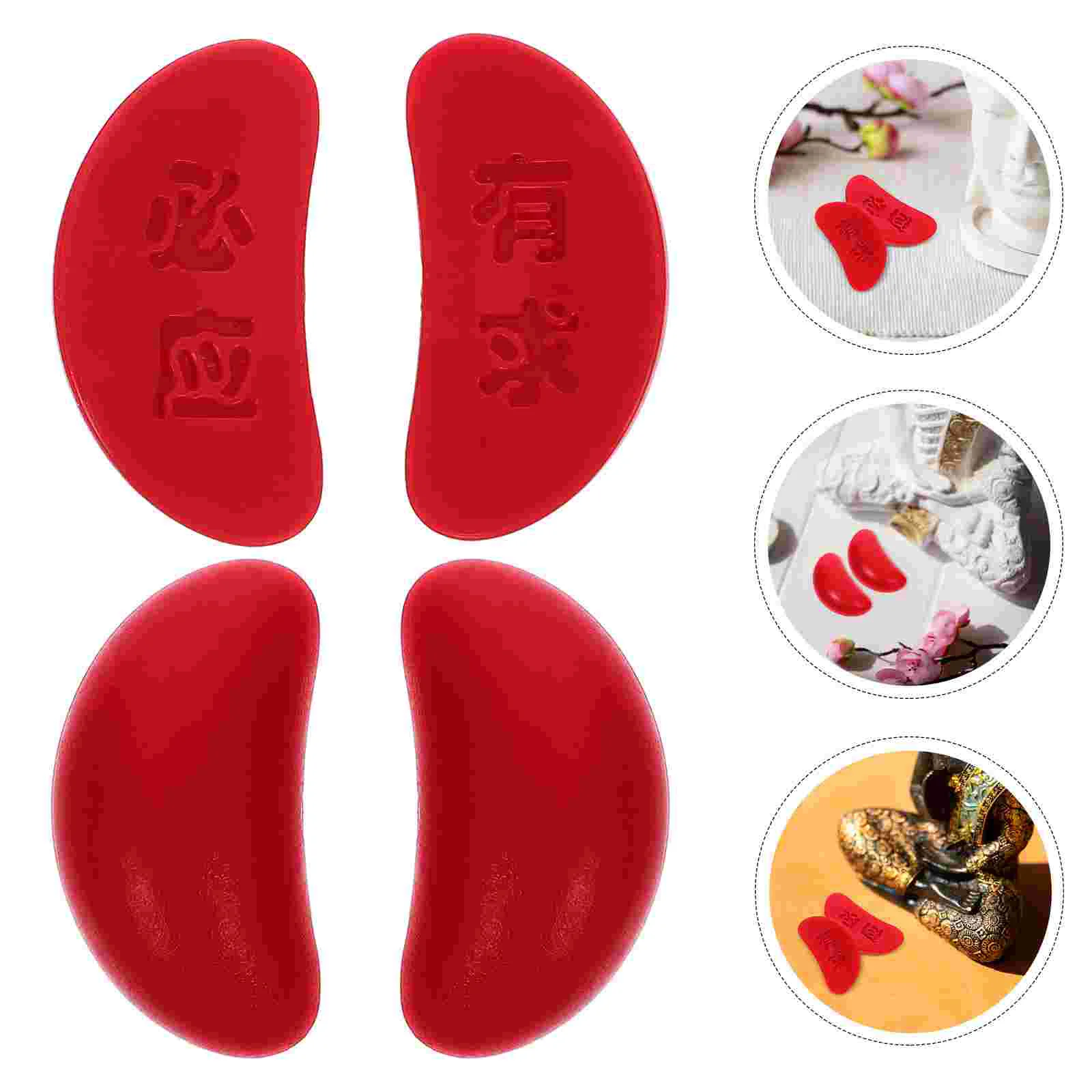 

Prayer Cup Fortune Telling Fish Toys Kids Rubber Chinese Divination Games Fortunes