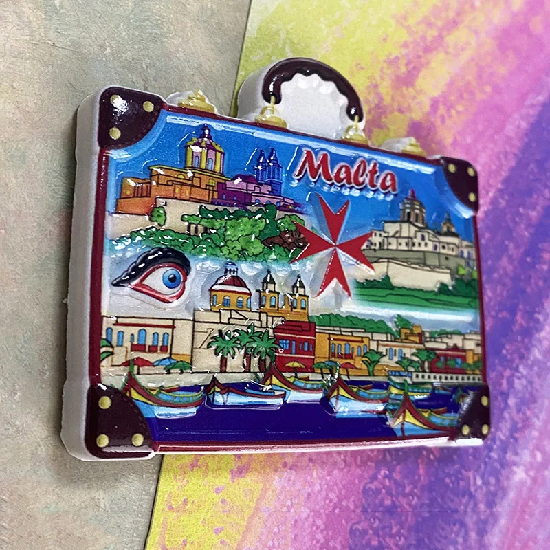 Malta 3D Refrigerator magnet Tourist souvenirs Refrigerator magnet decoration supplies Collection Arts and crafts gifts