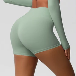 Women's High Waist Quick Drying Workout Yoga Shorts for Cycling Gym Sport Comfortable Breathable Fitness Running Pants