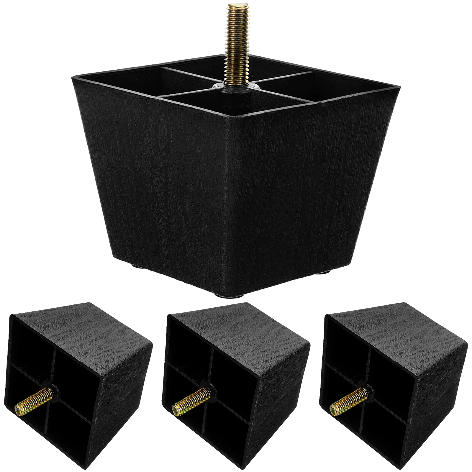 

4pcs niture Legs Metal Plastic Adjustable Height Chair Feet Pads Sofa Couch Replacement Legs 3 Inch For Cabinet Dresser