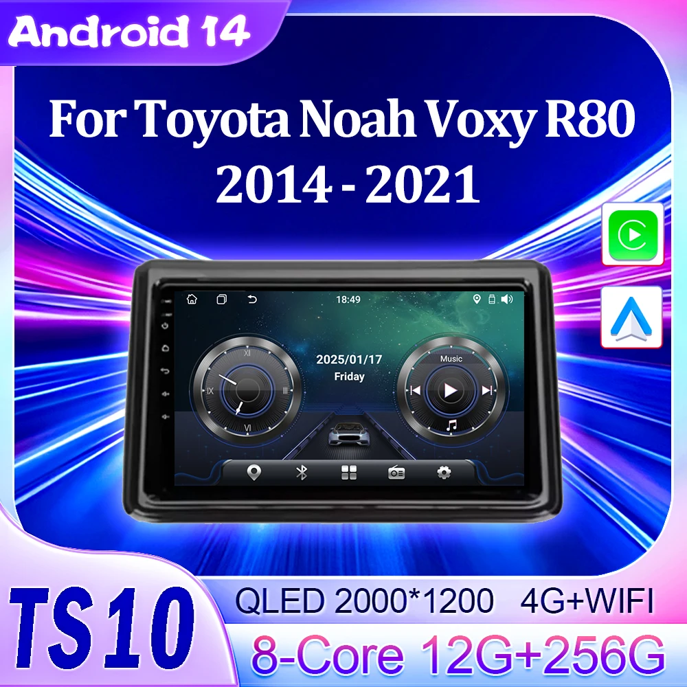 

2Din Raido Stereo Car Android For Toyota Noah Voxy R80 2014 - 2021 Autoraido Carplay Auto Screen 8 Core Touch Screen Bluetooth