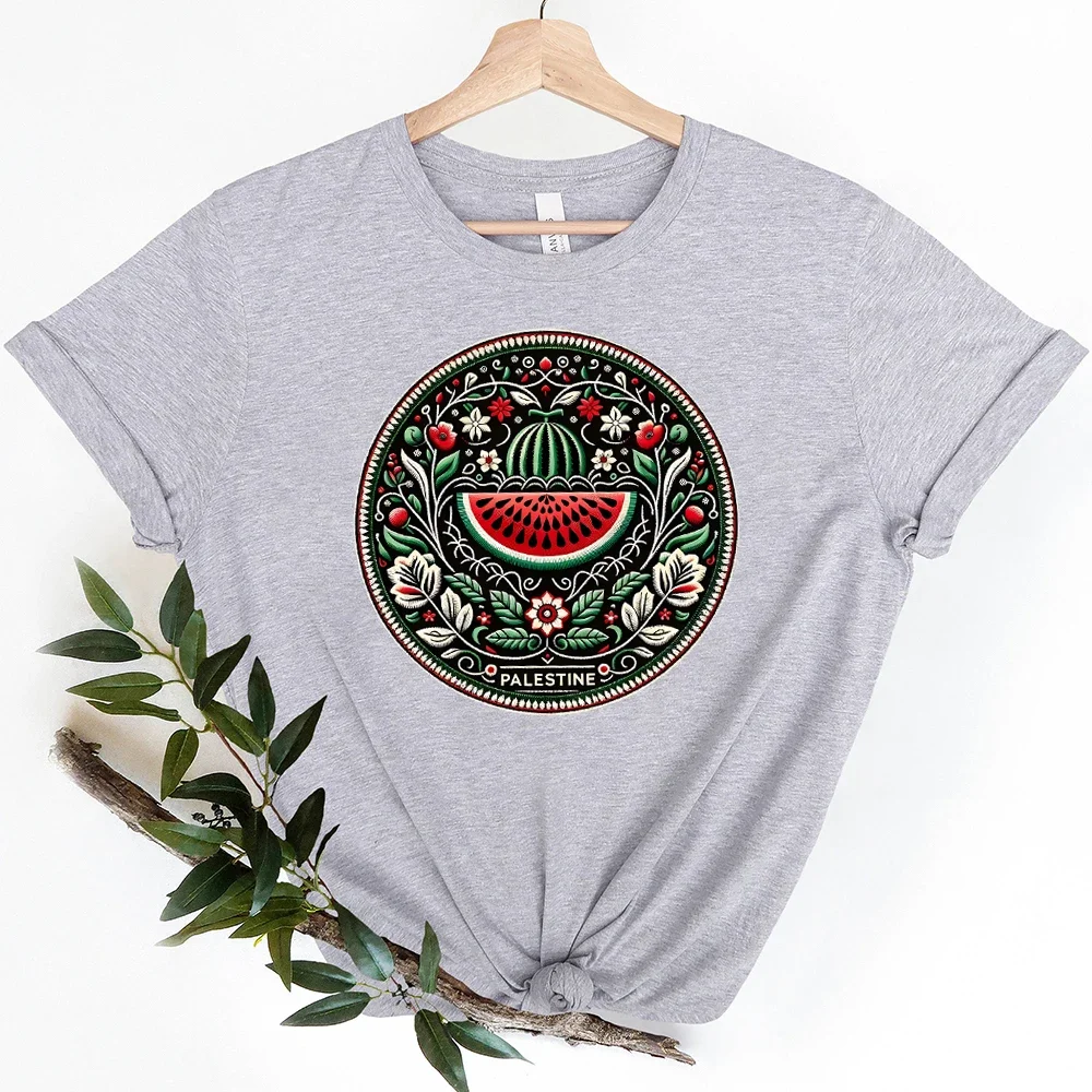 Interesting Watermelon, this is not Watermelon Academy T-shirt Love and Peace printed clothing pattern T-shirt Women\'s clothing