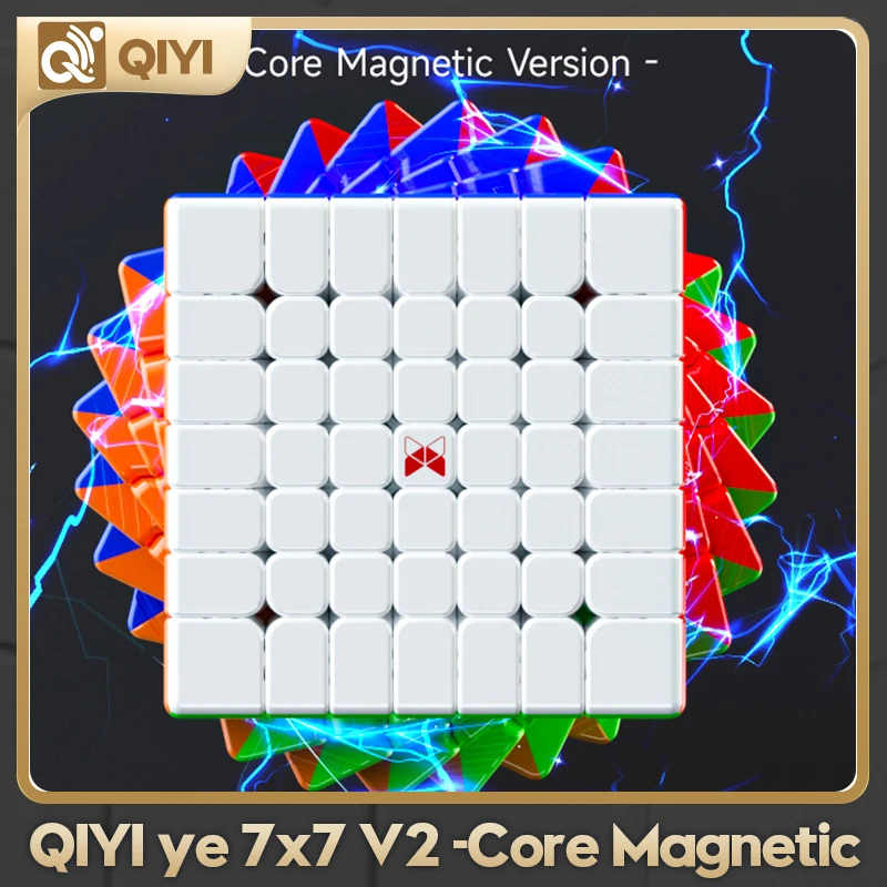 

[CubeFun] Qiyi XMD Spark V2 7X7 Magnetic Magic Speed Cube Stickerless Professional Fidget Toys Xmd 7x7 Cubo Magico