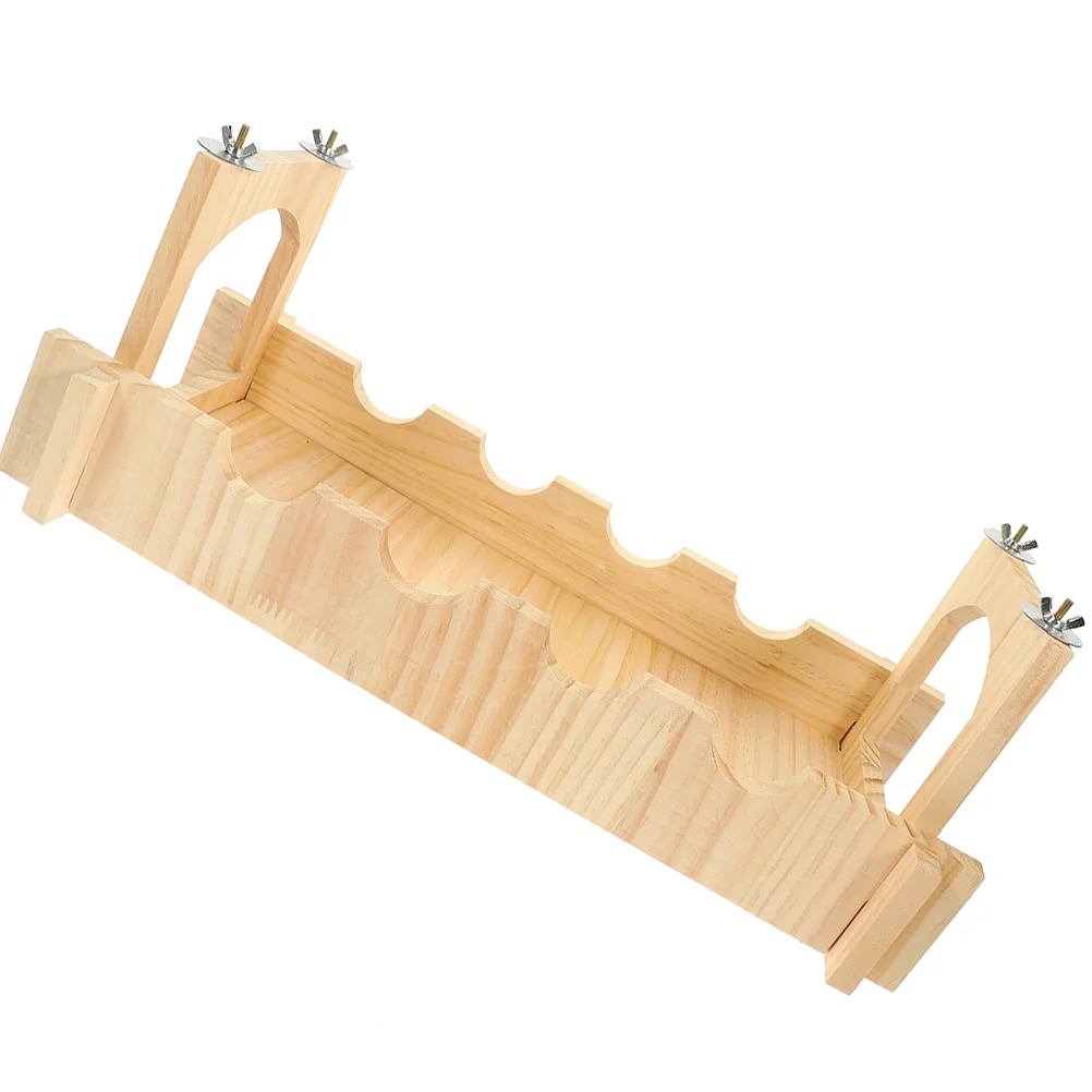 

1Set Sturdy Wooden Pet Bridge Small Animal Cage Decorative Accessory Chinchilla Hamster Hedgehog Hideout Practical
