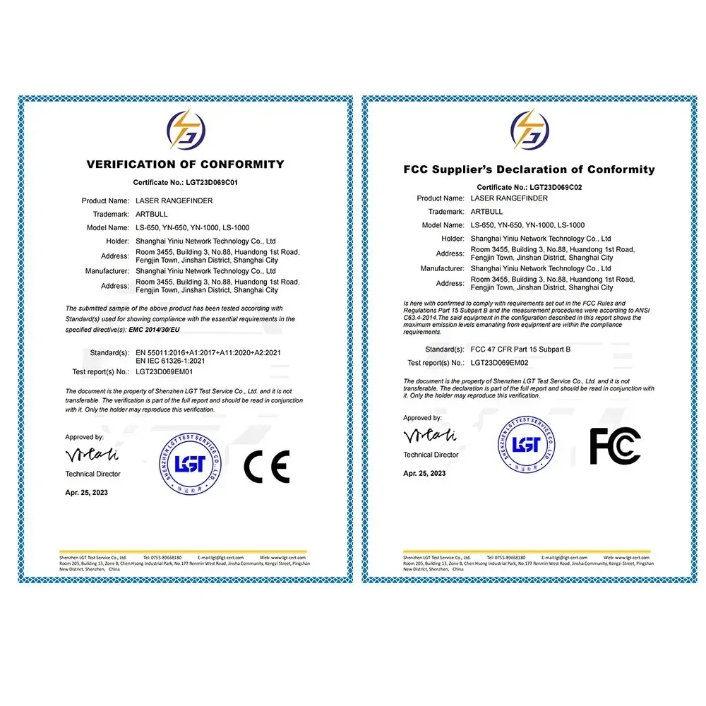 

NEW ARTBULL Rangefinder Golf with Slope Flag-Lock slope pin Distance Meter for Hunting Telescope 650m