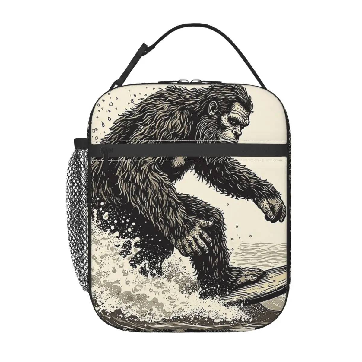 

Термосумка для обедов с принтом «Обезьяна на доске для серфинга» для женщин и детей, герметичная, с термоизоляцией, для хранения еды