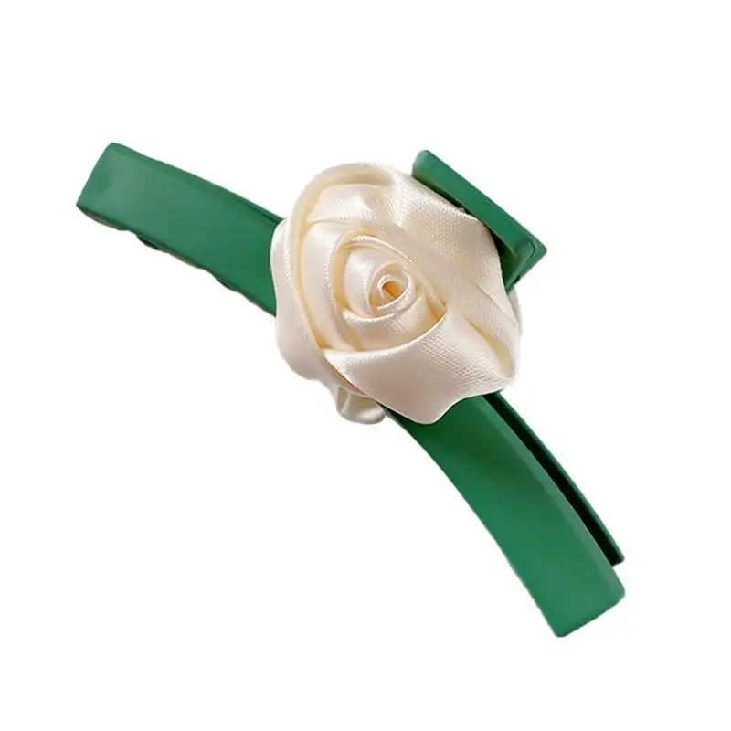 Flower Shaped Barrette Nonslip Grip Clamp For Thick And Long Hair Cute Clip Claw For Girls Hairstyle Barrettes For Dancing