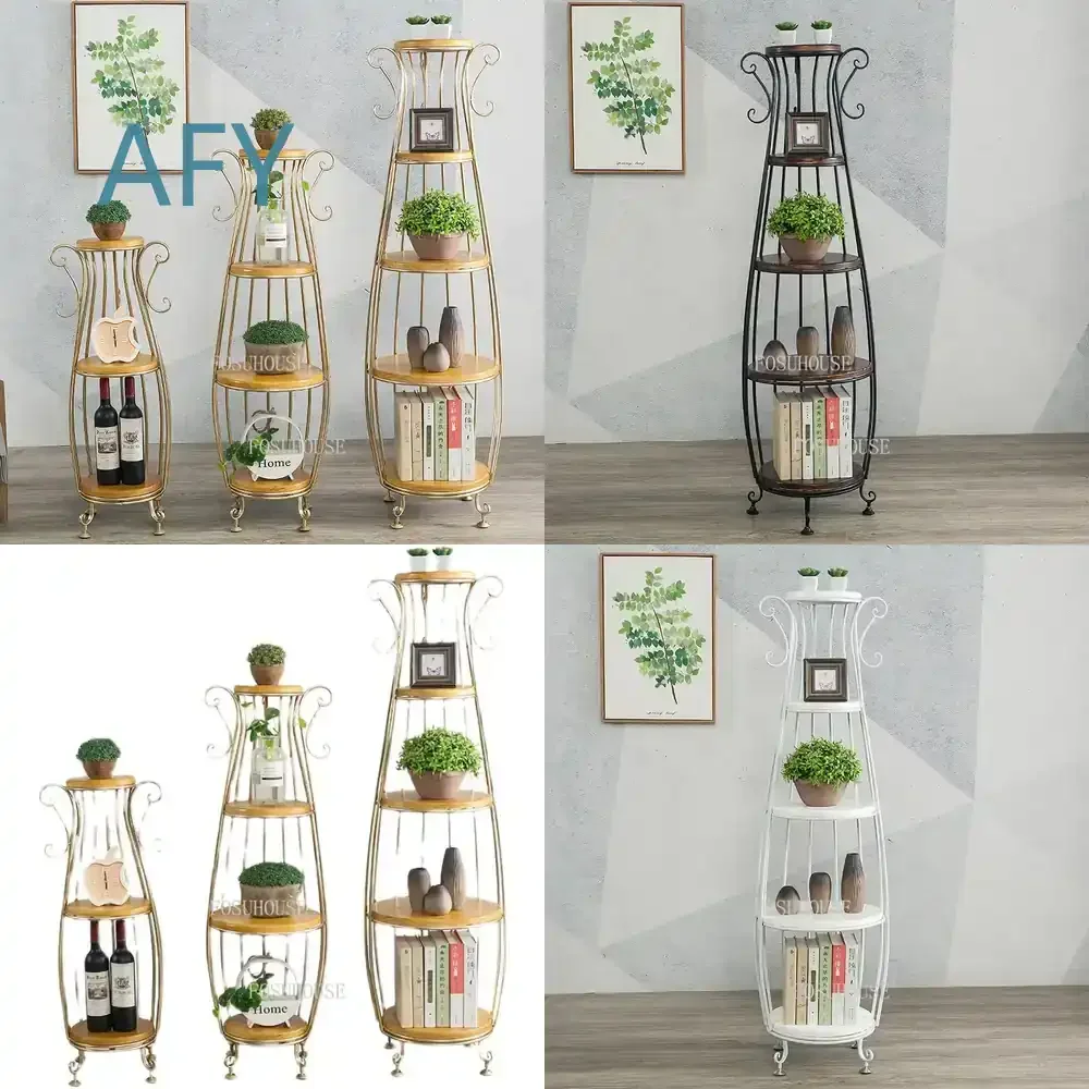 for Modern Furniture for Solid Wood Hallway Porch Floor Standing Flower Rack Balcony Multi Layer Plant Pot Stand Room Storage