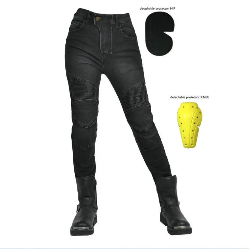 

Повседневные эластичные мотоциклетные брюки в стиле ретро, мотоциклетные джинсы, женские мотоциклетные спортивные штаны с защитой от падения, велосипедные альпинистские брюки