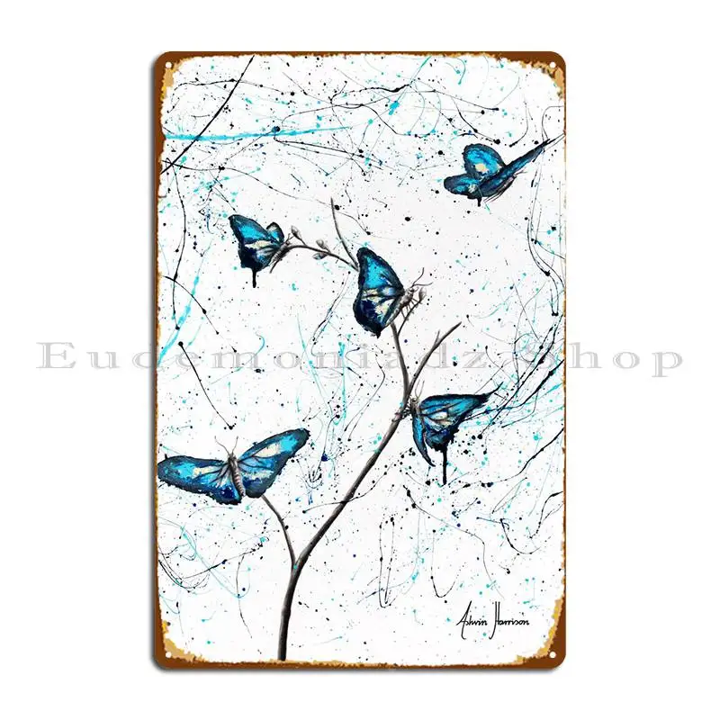 Azul Garden Metal Plaque Poster Printed Party Wall Decor Cave Wall Mural Tin Sign Poster