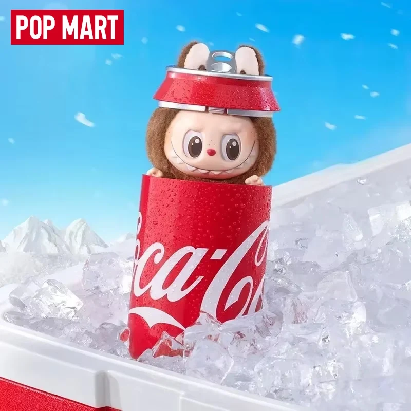 POP MART LABUBU THE MONSTERS COCA-COLA Serie Vinyl Face Blind Box Spielzeug Kawaii Anime Action Figure Überraschung Mystery Box Puppen