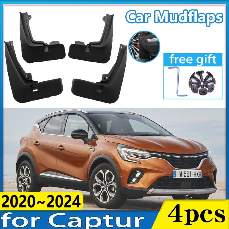 

Car Front Mudflaps for Renault Captur 2020~2024 Anti-fouling Fender Mud Guard Flap Splash Protection Wheel Mudguards Accessories