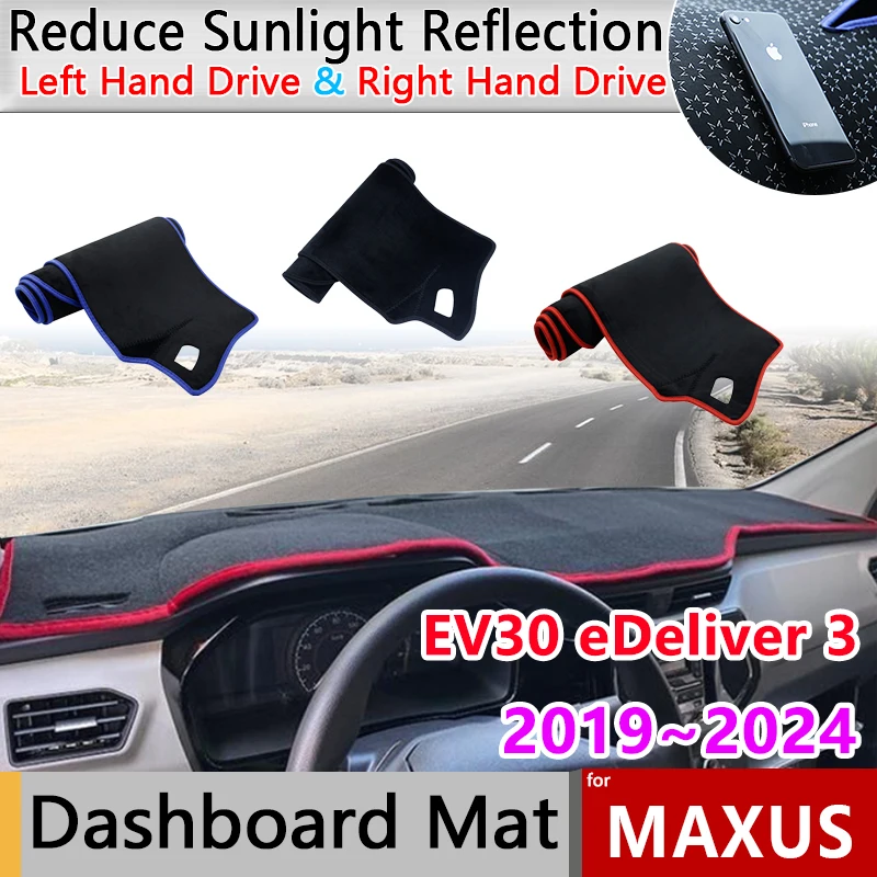 Dashboard Cover Mat Carpet for LDV Maxus EV30 eDeliver 3 EV30L 2019~2024 Pad Sunshade Non-slip Cushion Avoid Light Accessories