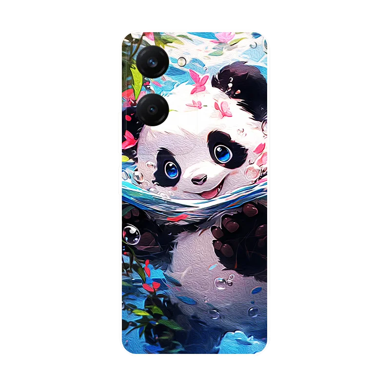 Case For Vivo Y28S Y 28S Y28 S Cute Panda Shockproof Silicone Cover For Vivo Y28S 5G Bumper VivoY28S Coque Fundas