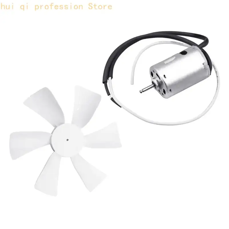 Reparatursatz für Fahrzeug-Dachentlüftungsventilatoren, 6-Zoll-weiße Flügel- und Motorbaugruppe mit Steuergeräte-Hardware für – Detail 10