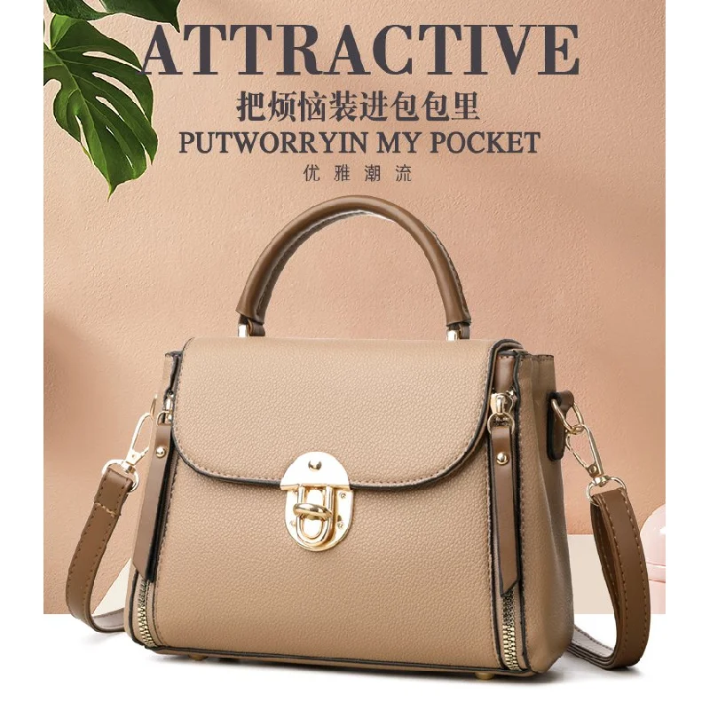 

Модная женская большая сумка из кожи с лесным принтом и модным парижским элегантным легким повседневным стилем ​