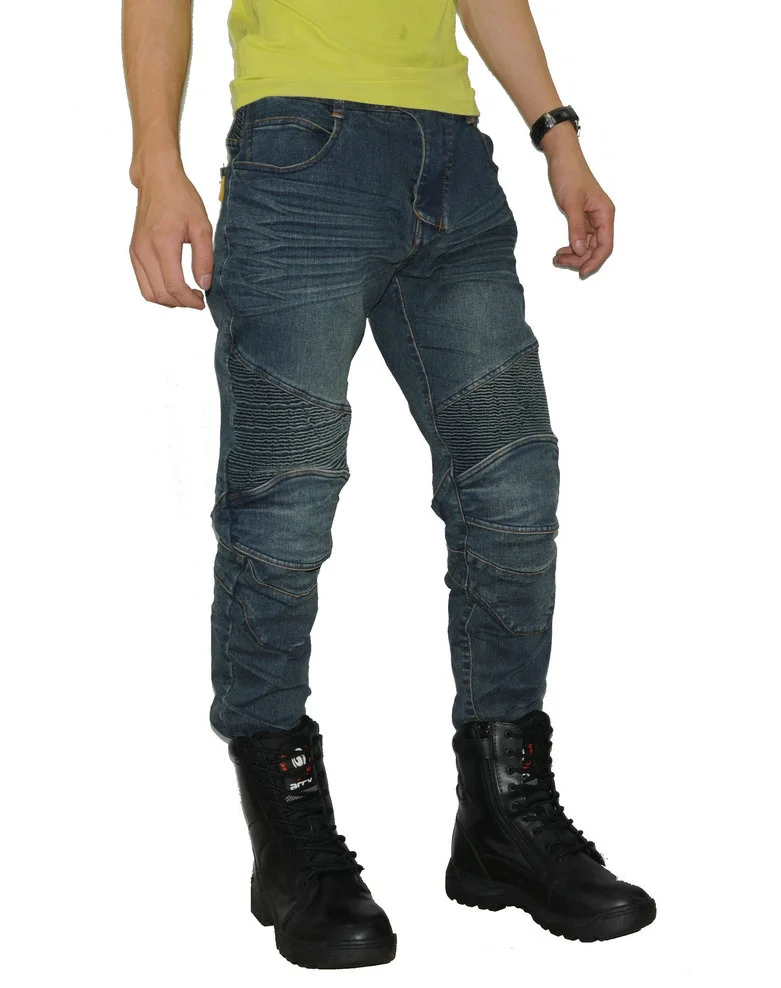 Royal wolf Motorcycle Pants Men Motor Jeans Riding Motorbike Motocross denim protection trousers