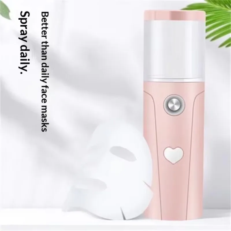 Best-selling Handheld Chrome Alloy Nano-spray Hydration Device Built-in Battery USB Rechargeable Small Portable Humidifier for