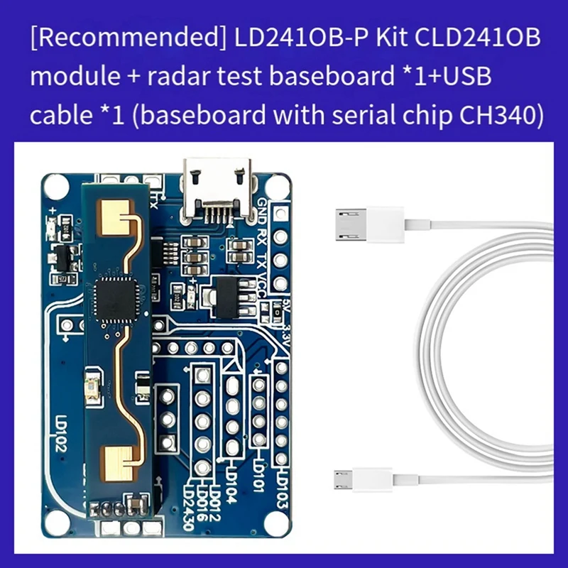 人間の圧力センサー,5v,ld2420,24ghz,btを備えたFULL-LD2410B検出モジュール