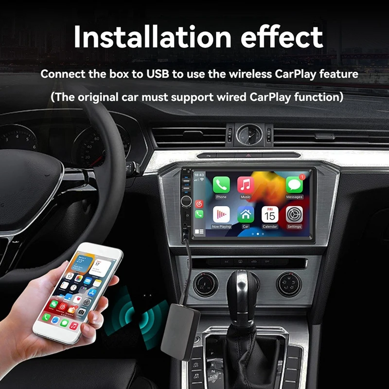 New-Car Wired To Wireless Carplay/Androidauto Conversion Box Module Car Wireless Adapter