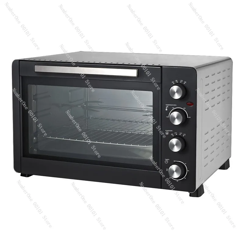 Double Layer Heat Insulated 60L Large Capacity Electric Oven Multifunction Baking Appliance Anti Scald Cool Touch Housing Home