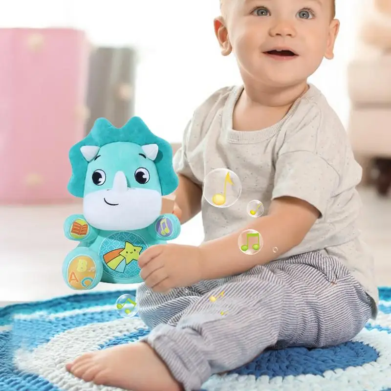 Soothing Plush Toy Music Sleep Companion Portable Bedtime Soother Interactive Plush Companion Soft Animal Doll For Kids