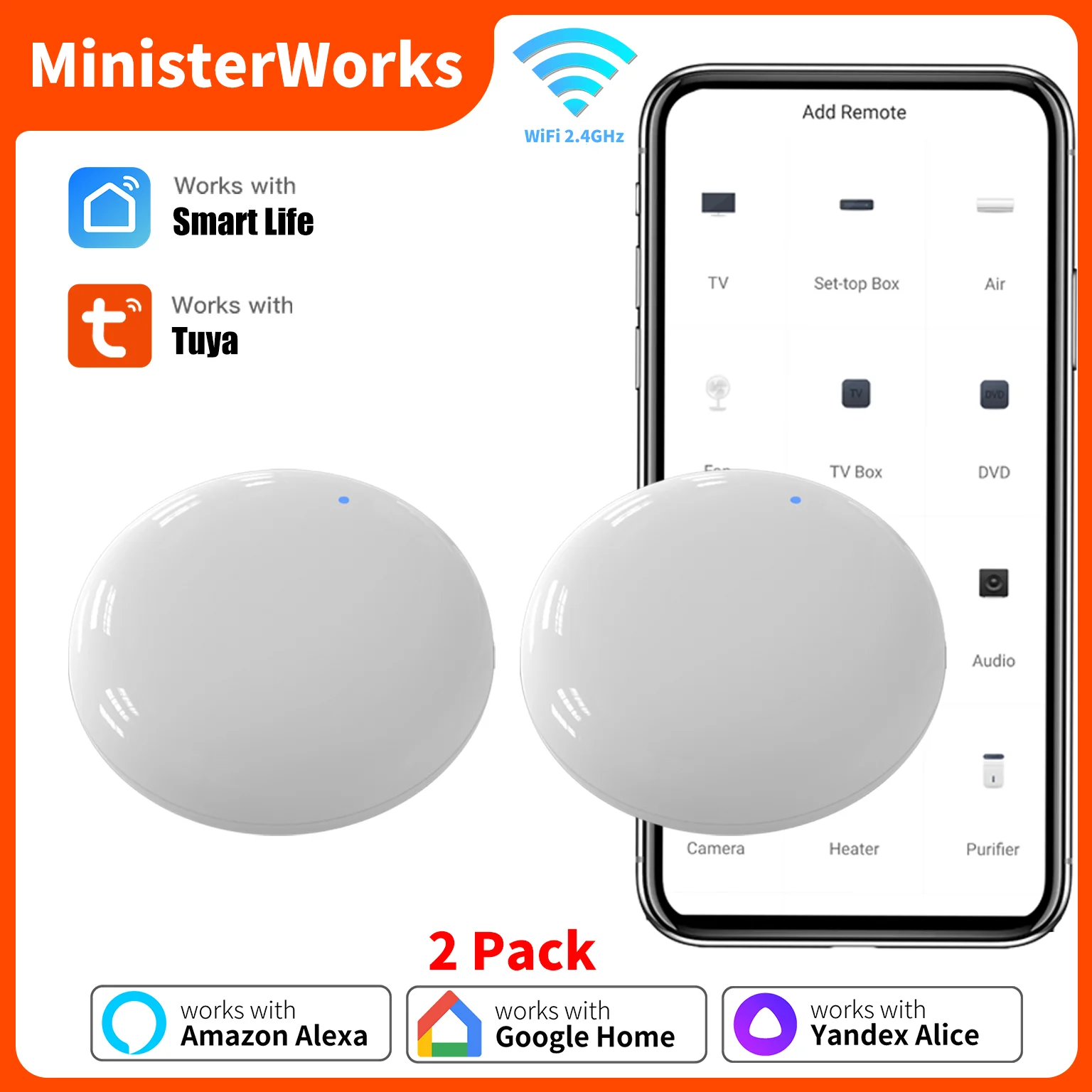 2PACK Tuya Wifi Ir … - image