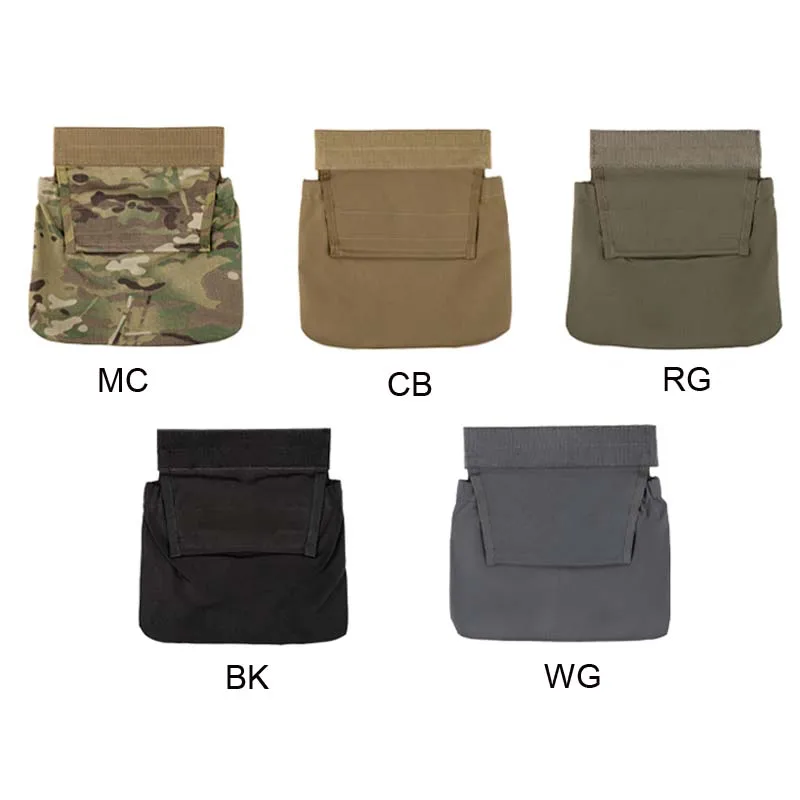 Bolsa táctica plegable para colgar en el pecho, chaleco de reciclaje de vientre, herramientas enrollables, almacenamiento, accesorios de Airsoft,