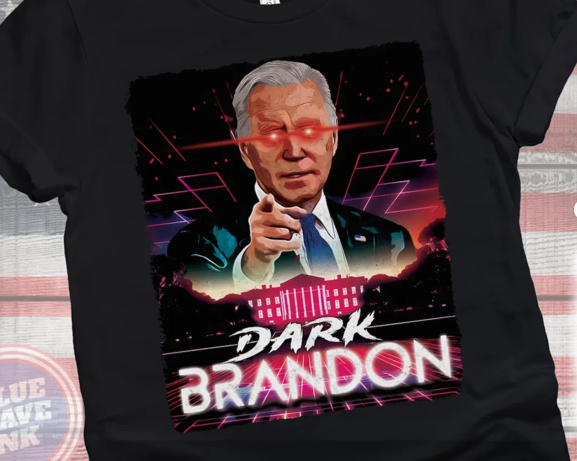 

Dark Brandon Shirt, President Biden White House Retrowave Dark Brandon Shirt